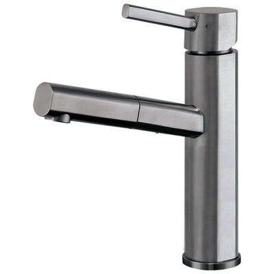 Kitchen Faucets Whitehaus Waterhaus Stainless Steel Gunmetal Kitchen WHS1394-PSK-GM 848130033853 Faucet Kitchen Pull Out Single Hole Brass Brush BrushedCopper Gunm 