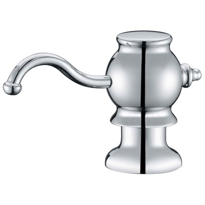 Soap Dispensers Whitehaus Accessories Brass Polished Chrome Kitchen WHSD030-C 848130029054 Soap Dispenser 