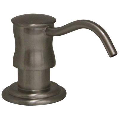 Soap Dispensers Whitehaus Accessories Brass Brushed Nickel Kitchen WHSD45N-BN 848130016641 Soap Dispenser 