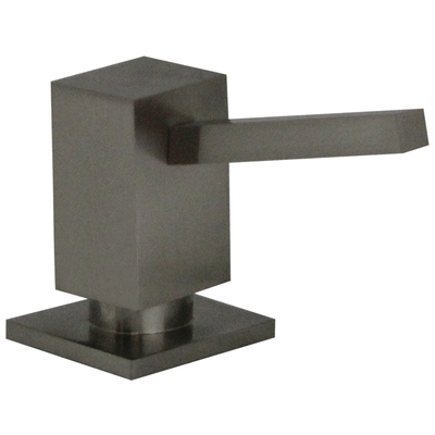 Soap Dispensers Whitehaus Accessories Brass Brushed Nickel Kitchen WHSQ-SD003-BN 848130016504 Soap Dispenser 