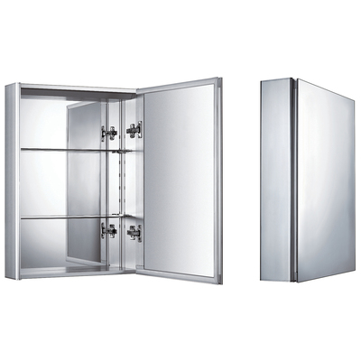 Whitehaus Medicine Cabinets, Aluminum,Mirror, Complete Vanity Sets, Aluminum, Bathroom, Medicine Cabinet, 848130024530, WHKAL