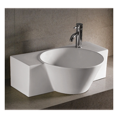Whitehaus Wall Mount Sinks, Whitesnow, Rectangular,Round, Vitreous China , White, Complete Vanity Sets, Vitreous China, Bathroom, Sink, 848130026190, WHKN1110