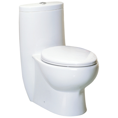 Toilets Whitehaus Magicflush Vitreous China White Bathroom WHMFL3309-EB 848130024462 Toilet Complete Vanity Sets 