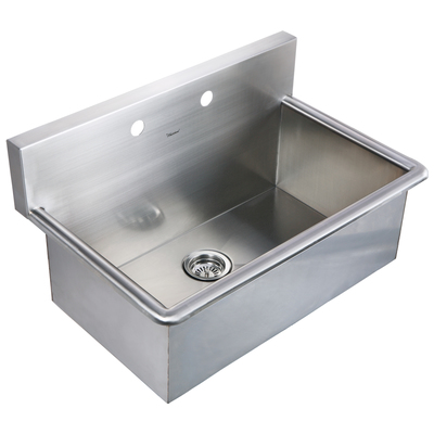 Whitehaus Laundry and Utility Sinks, Complete Vanity Sets, Stainless Steel, Kitchen/Utility, Sink, 848130023120, WHNC3120