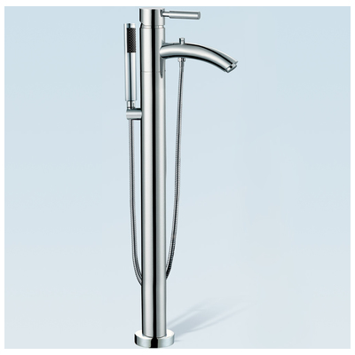 Tub Spouts Wyndham Taron WCAT102340P11PC 700112375804 Freestanding Bathtub Faucet Complete Vanity Sets 