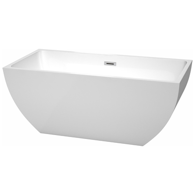 Wyndham Soaking Bath Tubs, Whitesnow, 40 - 50 in, Complete Vanity Sets, Freestanding Bathtub, 700253896374, WCBTK150559,50 - 60 in