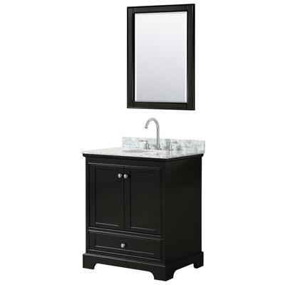 Wyndham Bathroom Vanities, Single Sink Vanities, Under 30, Dark Brown, Modern, Vanity Set, 700161177176, WCS202030SDECMUNOM24