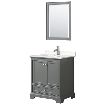 Wyndham Bathroom Vanities, Single Sink Vanities, Under 30, Gray, Modern, Vanity Set, 840193304185, WCS202030SKGC2UNSM24