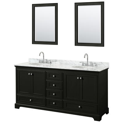 Wyndham Bathroom Vanities, Double Sink Vanities, 70-90, Dark Brown, Modern, Vanity Set, 700161177657, WCS202072DDECMUNOM24