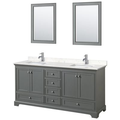 Bathroom Vanities Wyndham Deborah Dark Gray WCS202072DKGC2UNSM24 840193304345 Vanity Set Double Sink Vanities 70-90 Gray 25 