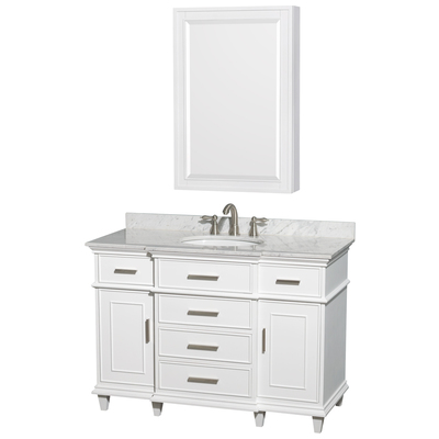 Wyndham Bathroom Vanities, Single Sink Vanities, 40-50, White, Modern, Vanity Set, 700161150148, WCV171748SWHCMUNRMED