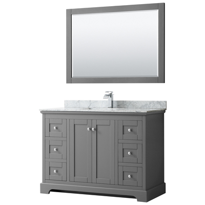 Wyndham Bathroom Vanities, Single Sink Vanities, 40-50, Gray, Modern, Vanity Set, 810023760849, WCV232348SKGCMUNSM46