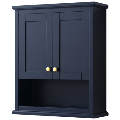 Storage Cabinets Wyndham Avery WCV2323WCBL 810023761686 Wall Cabinet Bluenavytealturquioseindigoaqu Bathroom Blue Dark White 