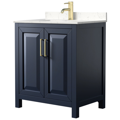 Wyndham Bathroom Vanities, Single Sink Vanities, Under 30, Blue, Modern, Vanity Set, 840193301634, WCV252530SBLC2UNSMXX