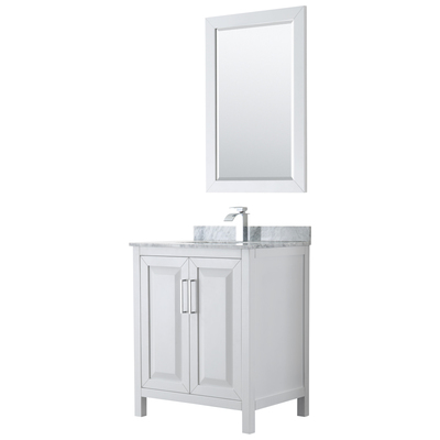 Wyndham Bathroom Vanities, Single Sink Vanities, Under 30, White, Modern, Vanity Set, 700161173086, WCV252530SWHCMUNSM24