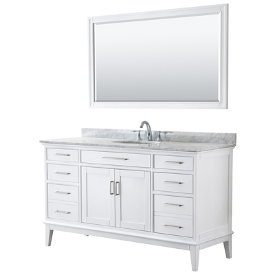 Bathroom Vanities Wyndham Margate White WCV303060SWHCMUNOM56 700161175547 Vanity Set Single Sink Vanities 50-70 White 25 