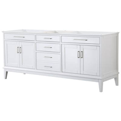 Bathroom Vanities Wyndham Margate White WCV303080DWHCXSXXMXX 700161176087 Vanity Cabinet Double Sink Vanities 70-90 White Cabinets Only 25 
