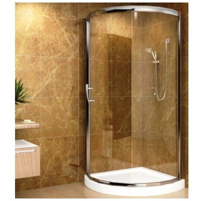 Shower and Tub Doors-Shower En aston 908 ANSI Tempered Glass; Stainless Chrome Reversible - Left or Right Con SD908 852920006507 Shower Enclosure Silver Shower Chrome Steel Shower Door 40-49 in 
