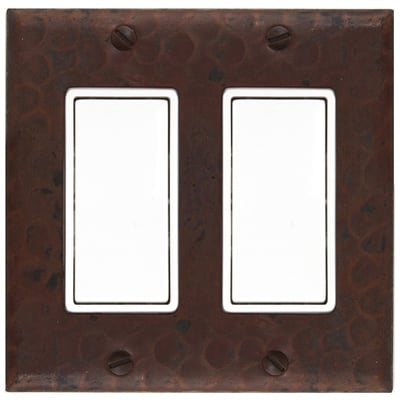 Outlet and Switch Plates sierra copper Tempered SC-CDG-D2 Complete Vanity Sets 