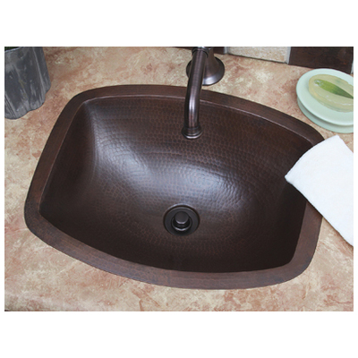 Bathroom Vanity Sinks sierra copper Tempered Satin Nickel BATH SINKS SC-CLF Copper Sinks Copper Sinks with Faucets with Faucet Complete Vanity Sets 