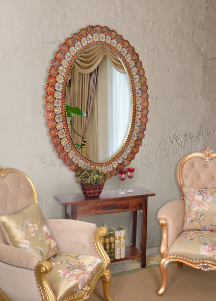 french mirrored furniture AFD Mirrors Sienna,Gold,Beige,Multi