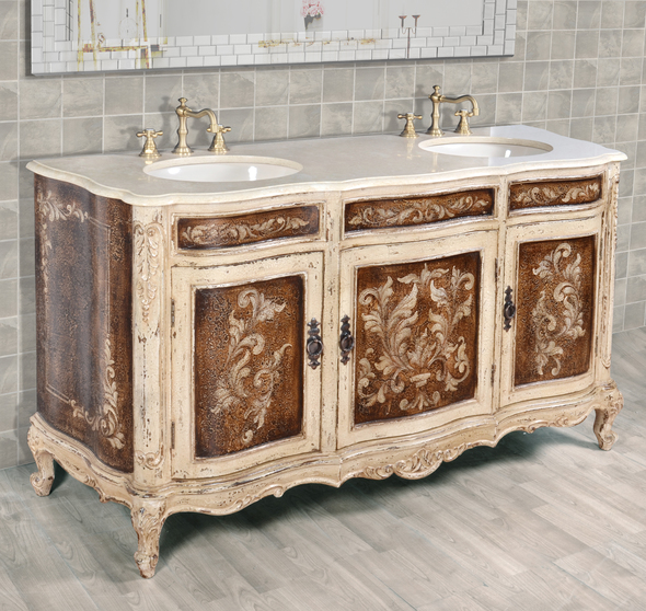 modern bathroom vanity 30 inch AFD Furniture/Bathroom Vanities Brown, Beige