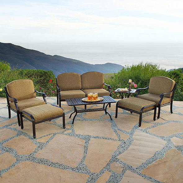small patio table and 2 chairs AFD Outdoor/Patio Brown, Beige