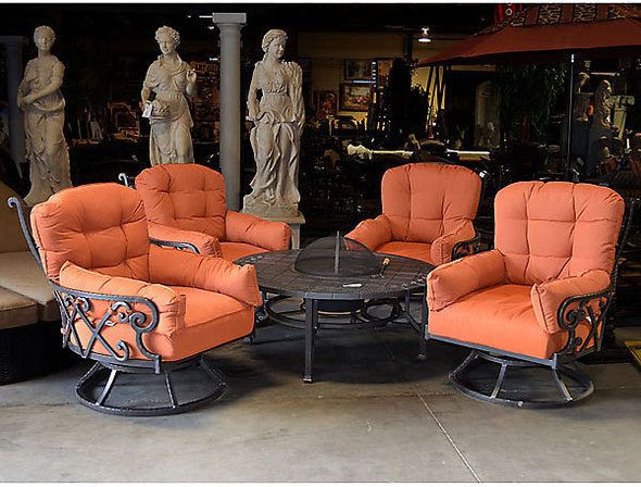 indoor outdoor table and chairs AFD Outdoor/Patio Brown ,Terra Cotta