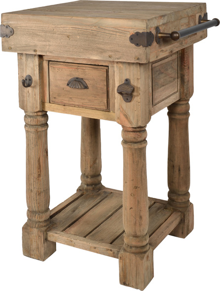 small table AFD American Home Natural Recycled Pine
