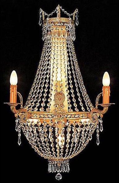  AFD Chandeliers Chandelier Gold Plate, Crystal