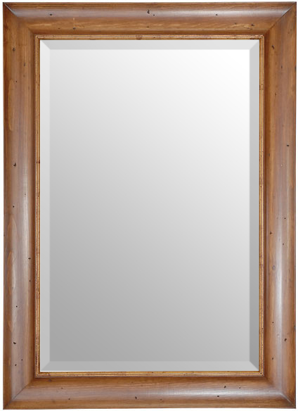 ornate silver mirror AFD Mirrors Natural Wood, Gold Lip