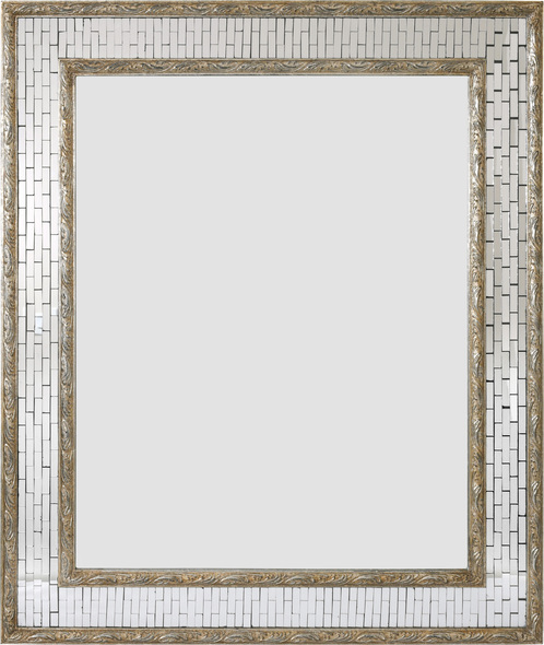 oval mirror long AFD Mirrors Antiqued Silver Leaf, Mirror Tiles