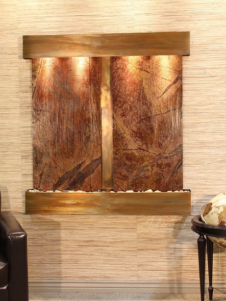 indoor water fountain with Adagio BrownMarble