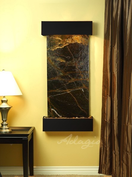 indoor water fountain with Adagio GreenMarble