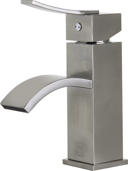 bathroom sink tap handles Alfi Bathroom Faucet Brushed Nickel Modern