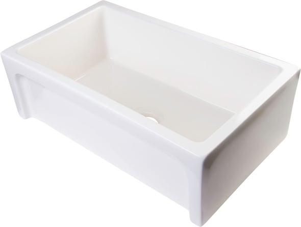 fireclay 30 farmhouse sink Alfi Kitchen Sink Biscuit Traditional