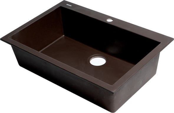 single drainer stainless steel sink Alfi Kitchen Sink Single Bowl Sinks Chocolate Modern