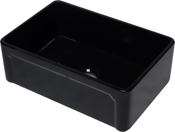 stainless steel farmhouse sink single bowl Alfi Kitchen Sink Black Gloss Traditional