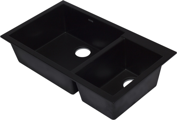 Alfi Kitchen Sink Double Bowl Sinks Black Modern