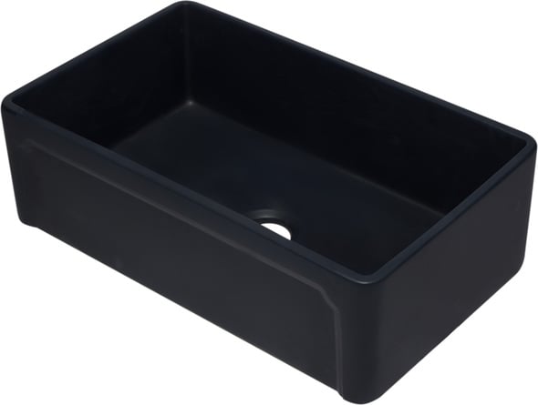 deep single bowl stainless steel sink Alfi Kitchen Sink Black Matte Traditional