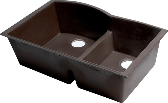 black double farmhouse sink Alfi Kitchen Sink Double Bowl Sinks Chocolate Modern