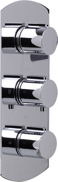 thermostatic bath mixer tap shower Alfi Shower Mixer Thermostatic Control Polished Chrome Modern