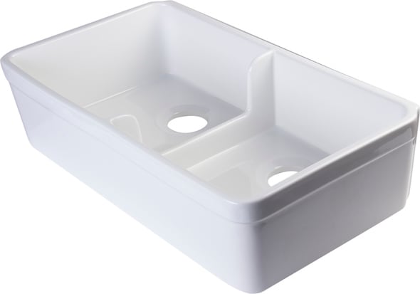 apron front top mount sink Alfi Kitchen Sink White Traditional