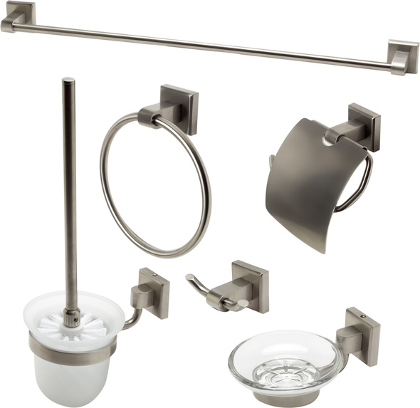 sink and tub faucet sets Alfi Accessory Set Brushed Nickel Transitional