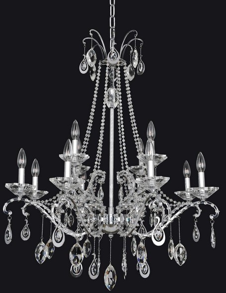 modern glass chandelier Allegri Chandelier Firenze Clear Contemporary
