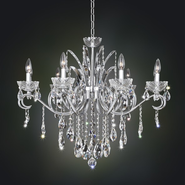 silver 3 light chandelier Allegri Chandelier Firenze Clear Transitional