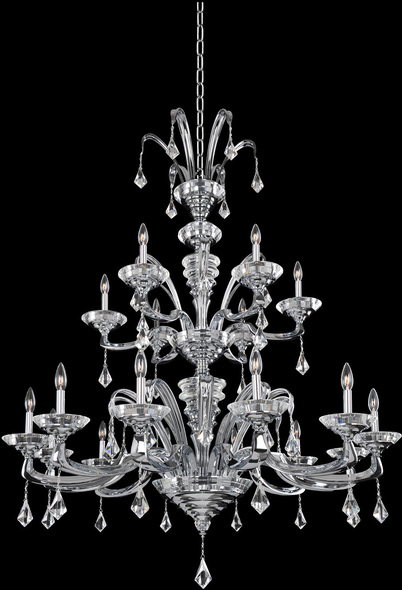 8 light gold chandelier Allegri Chandelier Firenze Clear Modern Classic