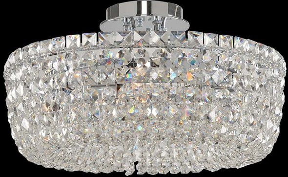 led crystal flush mount chandelier Allegri Semi Flush Mount Firenze Clear Modern