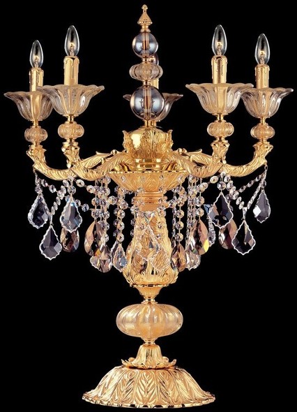 clear and gold lamp Allegri Table Lamp Table Lamps Firenze Mixed Traditional