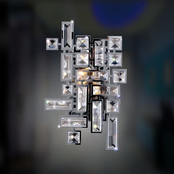  Allegri Wall Sconce Wall Sconces Swarovski Elements Clear Art Deco